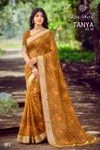 Tanya Vol 8 By Kashvi Dull Moss Viscose Border Printed Saree 